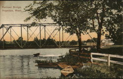 View of Railroad Bridge Hopedale, MA Postcard Postcard Postcard