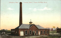 Pumping Station, Powow Hill Water Works Postcard