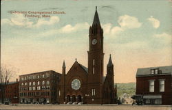 Calvinistic Congregational Church Fitchburg, MA Postcard Postcard Postcard