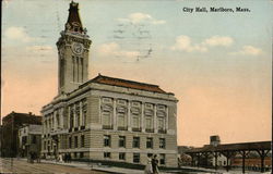 City Hall Marlboro, MA Postcard Postcard Postcard