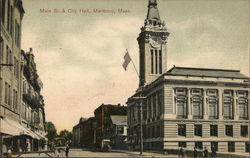 Main St. & City Hall Postcard