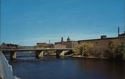 River Through Manchester New Hampshire Postcard Postcard Postcard