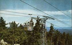 Gondola approaching summit, Mt Whittier West Ossipee, NH Postcard Postcard Postcard