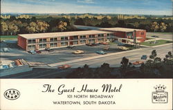 The Guest House Motel Watertown, SD Postcard Postcard Postcard