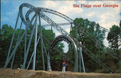 Six Flags over Georgia - The Mind Bender Atlanta, GA Postcard Postcard Postcard