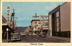 Downtown Business District Tillamook, OR Postcard Postcard Postcard