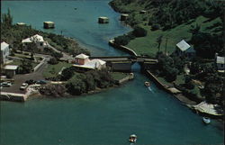 The World's Smallest Drawbridge Somerset Village, Bermuda Postcard Postcard Postcard