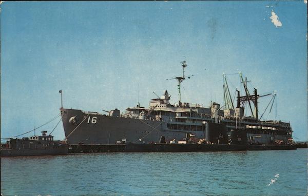 Submarine Tender USS Howard W. Gilmore, US Naval Base Charleston, SC ...