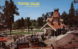 Frontier Village Railroad Station Postcard