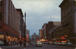 South Salina Street at Twilight Syracuse, NY Postcard Postcard Postcard