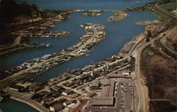 Aerial view of "the Boardwalk" Tiburon, CA Postcard Postcard Postcard