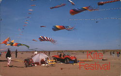 Kite Festival Long Beach, WA Postcard Postcard Postcard