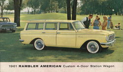 1961 Rambler American Custom 4-Door Station Wagon Postcard