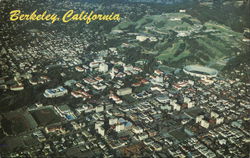 Aerial View of Berkeley California Postcard Postcard Postcard