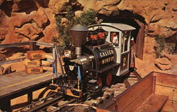 Train Emerging vrom Mine Knott's Berry Farm Postcard Postcard Postcard