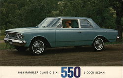 1963 Rambler Classic Six 550 Cars Postcard Postcard Postcard