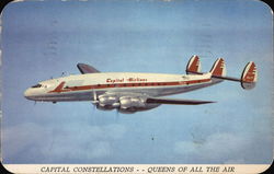 Capital Constellations... Queens of the Air Aircraft Postcard Postcard Postcard