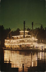 Mark Twain Steamboat Disney Postcard Postcard Postcard