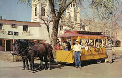 Horse-Drawn Streetcar Old Albuquerque, NM Postcard Postcard Postcard