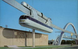 Monorail at State Fair Grounds Postcard