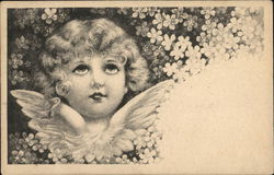 Picture of a Little Girl Angel Postcard