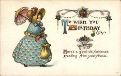 To WIsh You Birthday Joy Postcard