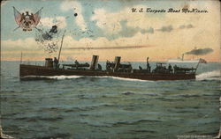 U.S. Torpedo Boat McKinzie Military Postcard Postcard