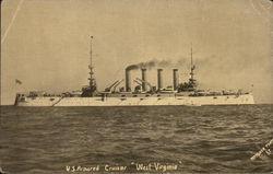 Picture of a Ship at Sea Postcard