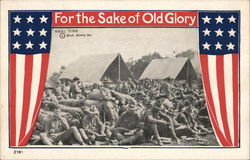 "For The Sake of Old Glory" Army Postcard Postcard