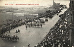 U.S. Cavalry Passing in Review by Gen. Grant Postcard