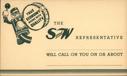 Advertisment for S & W Fine Foods Postcard