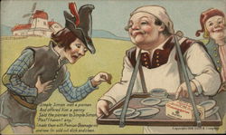 Swift's "Premium" Oleomargerine Advertisement featuring Simple Simon Advertising Postcard Postcard