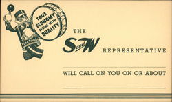 Correspondence Card from S and W Fine Foods Co. Advertising Postcard Postcard