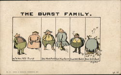 The Burst Family Postcard