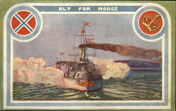 Norwegian Battleship Postcard