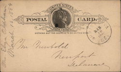 Blank United States One Cent Postal Card Postal Cards Postcard Postcard