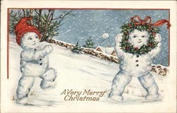 A Very Merry Christmas Postcard