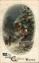 With Best Christmas Wishes Postcard