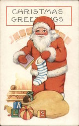 Christmas Greetings Postcard