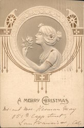 A Merry Christmas Postcard Postcard