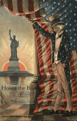 Honor the Brave! Patriotic Postcard Postcard