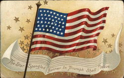 The Star Spangled Banner In Triumph Shall Wave Postcard