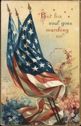 "But His Soul Goes Marching On." Postcard