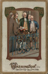 George Washington Taking Oath of Office Presidents Postcard Postcard