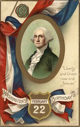 Washington's Birthday - February 22 President's Day Postcard Postcard