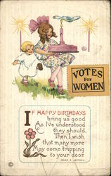 Votes For Women Birthday Postcard Postcard