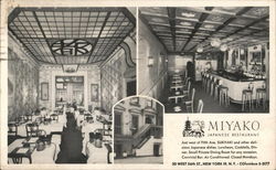 Miyako Japanese Restaurant, 20 West 56th St. Postcard