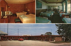 Northern Lights Motel & Restaurant, Corner of I-75 Loop and Burdette St. Saint Ignace, MI Postcard Postcard Postcard