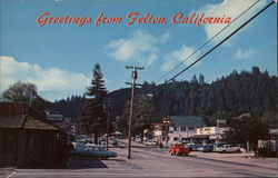 Greetings from Felton, California Postcard