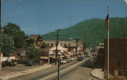 View of Downtown Dunsmuir, CA Postcard Postcard Postcard